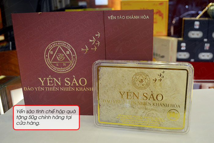  Yến trắng tinh chế hộp quà tặng 50g Y018 A6