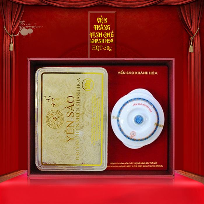 Yến trắng tinh chế hộp quà tặng 50g Y018 a0