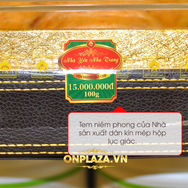 Hộp quà biếu tổ yến huyết tinh chế thượng hạng loại 100g Y061 7