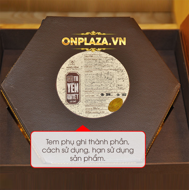 Hộp quà biếu tổ yến huyết tinh chế thượng hạng loại 100g Y061 9