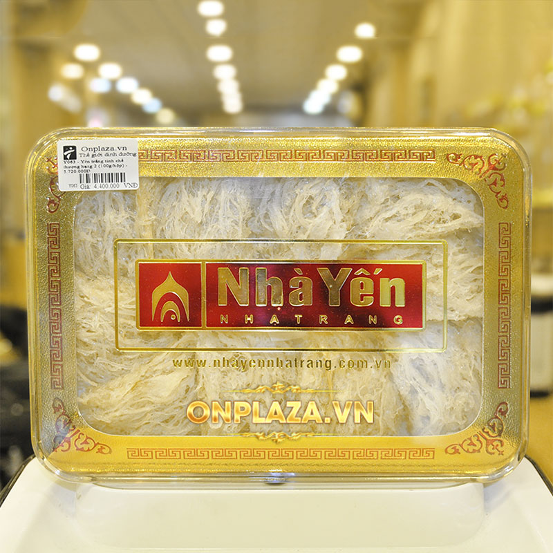 Hộp quà biếu tổ yến trắng tinh chế thượng hạng cao cấp loại 1 hộp 100g Y063 4