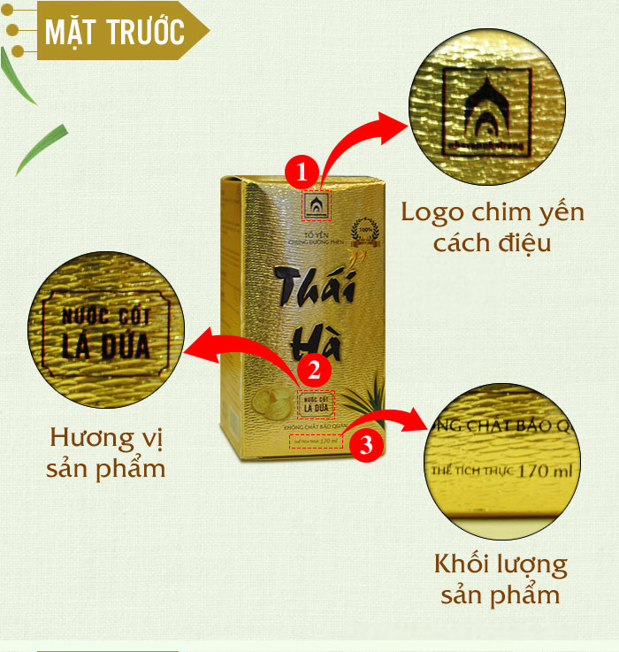 Nước yến Thái Hà chưng đường phèn -Y074 a5