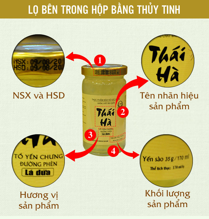 Nước yến Thái Hà chưng đường phèn -Y074 a7