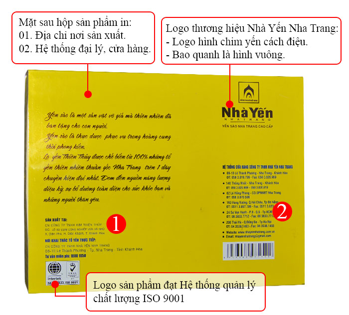 Nước yến sào Thiên Thủy có đường vị lá dứa loại 6 lọ-Y075 a4