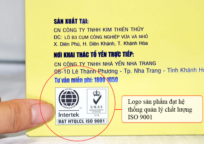 Nước yến sào thiên thủy vị lá dứa loại 6 lọ Y076 a5