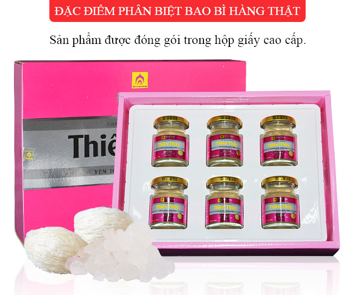 Nước yến sào Thiên Thủy có đường vị hạt sen loại 6 lọ-Y077 a01