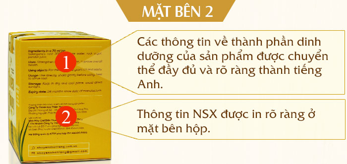 Nước yến thiên thủy có đường vị lá dứa Y079 a3