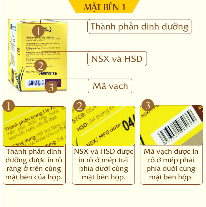Nước yến sào Thiên Thủy không đường vị lá dứa loại 1 lọ-Y080 a4