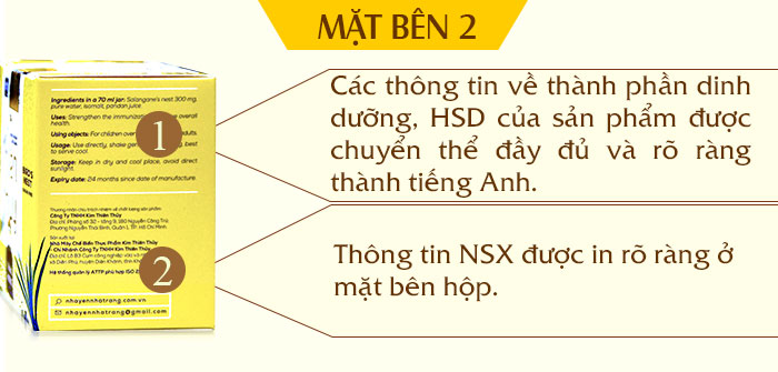 Nước yến sào Thiên Thủy không đường vị lá dứa loại 1 lọ-Y080 a5