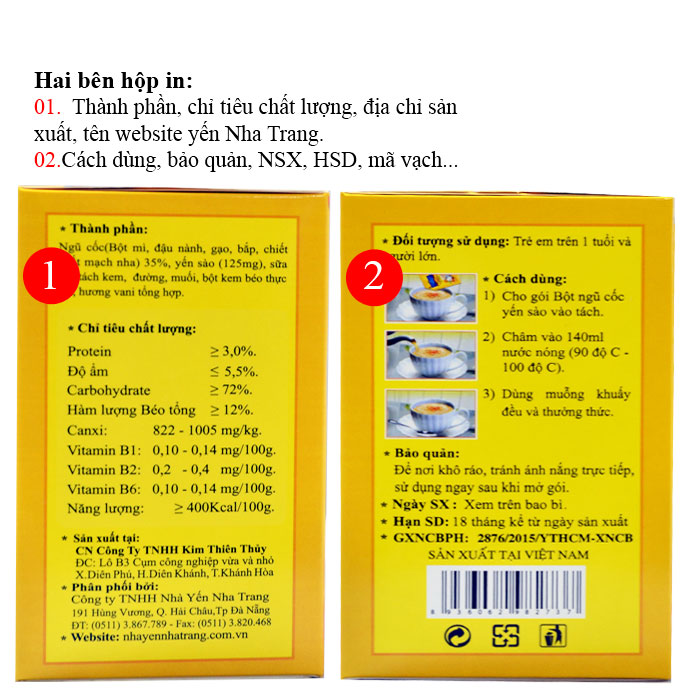 Hộp quà tặng cao cấp bột ngũ cốc yến sào Pipi hộp 20 gói Y084 4