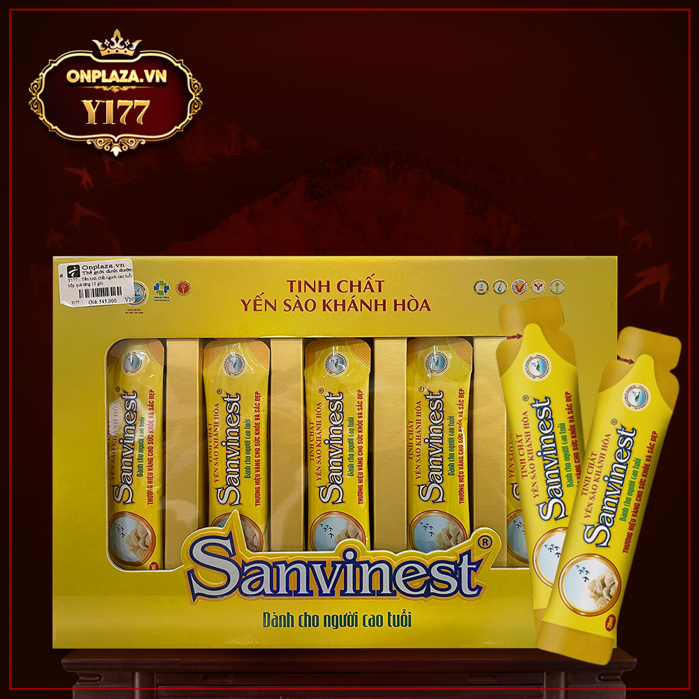 Hộp yến tinh chế Khánh Hòa dành cho người cao tuổi 15 gói 