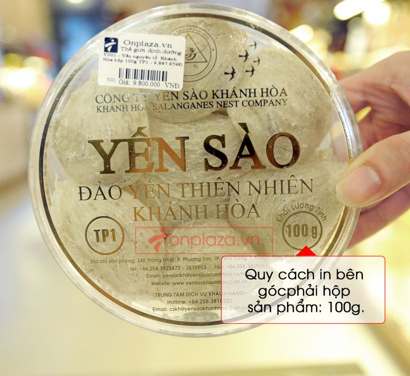 Yến nguyên tổ Khánh Hòa hộp 100g TP1-Y001 ảnh10